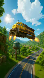 Train Ramp Jumping 3