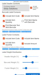 Weighing Scale Barcoding app 2