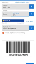 Weighing Scale Barcoding app 3