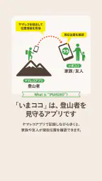 いまココ - 登山者の現在位置がわかる見守りアプリ 1