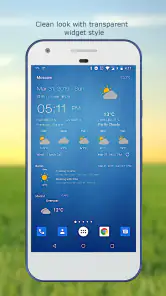 アンドロイドのための天気 & 時計ウィジェット (天気予報) screenshot