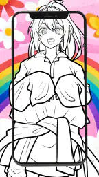 カラフル ピーチ  塗り絵 5
