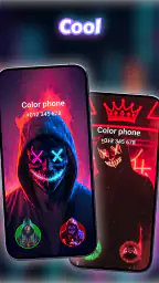 カラー電話：画面のテーマを呼び出します 6