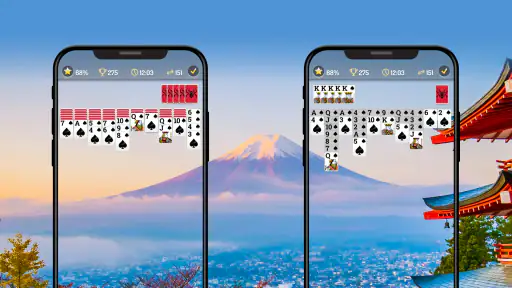 スパイダーソリティ Solitaire アカードゲーム 1