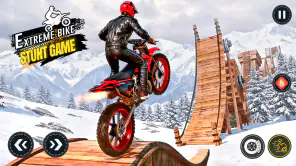 バイクスタントレースゲーム screenshot