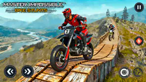バイクスタントレースゲーム screenshot