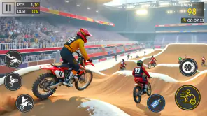 バイクスタントレースゲーム screenshot