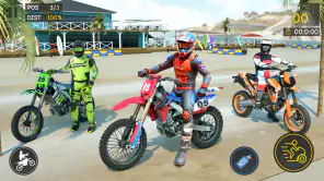バイクスタントレースゲーム screenshot