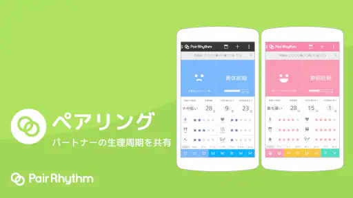 パートナーの生理周期を共有：ペアリズムＭ（男性用） 3
