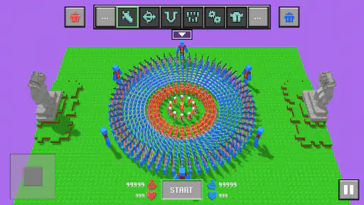 ブロック状のラグドールの戦い 1