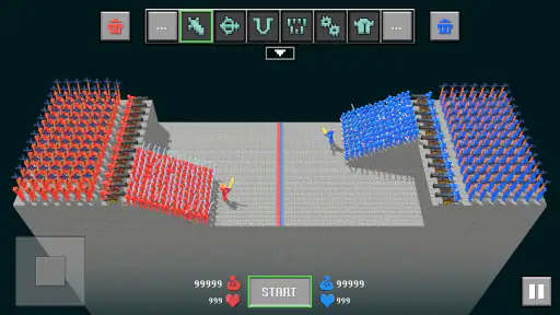 ブロック状のラグドールの戦い 4