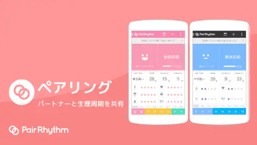 ペアリズムＷ　生理日予測アプリ：妊活（妊娠）、避妊、基礎体温 3