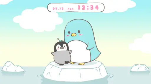 ペンギンの親子 テーマ 1