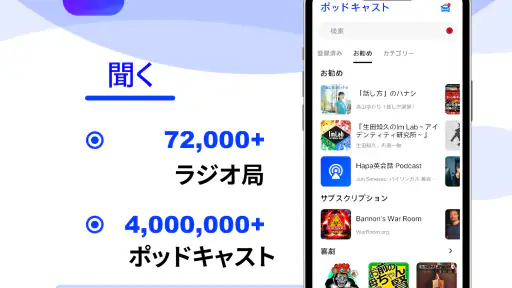 ポッドキャスト、ミュージック FM 、音楽 ラジオ おすすめ 1