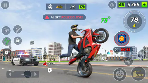 モトバイクスタントウイリーゲーム 6