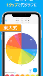 一日予定表: 1日のスケジュールを24時間の円グラフで管理 2