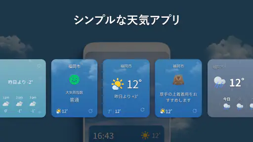初画面天気- 予報 4