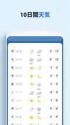 初画面天気- 予報 5