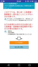 動脈硬化性疾患発症予測アプリ　これりすくん 2