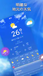 地域の天気予報-正確な天気とアラート 1
