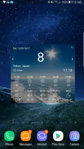 天気 嵐  ウィジェット 風速 screenshot
