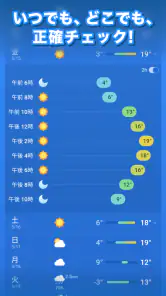 天気天気 - 気温に合った服装がわかる天気予報アプリ screenshot