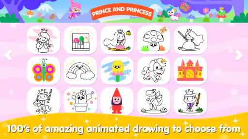 女の子のためのぬりえと絵を描く 3