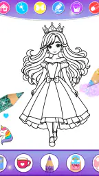 子供のためのプリンセス・カラーリング 3