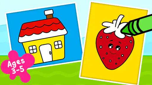 子供用塗り絵 - お絵かき、ぬり絵、子供用 塗り絵ゲーム 1
