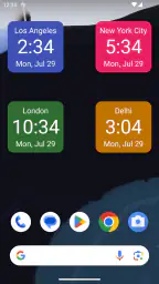 時計ウィジェット 4