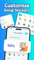 絵文字バッテリーアイコンをカスタマイズ 5