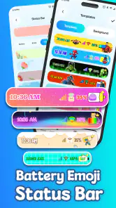 絵文字バッテリーアイコンをカスタマイズ screenshot