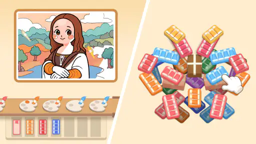 色塗りパズル: Painting Sort Color 7
