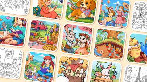 色塗りパズル: Painting Sort Color 8