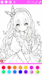 色塗り絵：イラストお絵描きぬりえパズルASMRゲーム 5