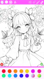 色塗り絵：イラストお絵描きぬりえパズルASMRゲーム 6