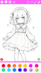 色塗り絵：イラストお絵描きぬりえパズルASMRゲーム 8