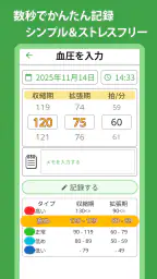 血圧 血糖値 体重記録 - TryNotes 3