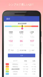 血圧記録計＆高血圧管理 1