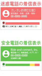 電話帳ナビ-迷惑電話と迷惑メッセージを自動判別で強力ブロック screenshot