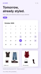 Pureple AI Outfit Planner 7