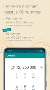 2 of meer telnrs op 1 mobiel. screenshot