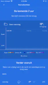 AccuWeather weerbericht screenshot