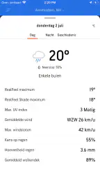 AccuWeather weerbericht 6