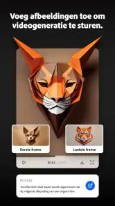 Adobe Firefly AI-foto & -video screenshot
