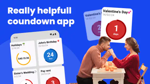 Aftellen app dagen - Countdown 6
