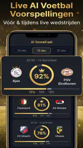 AI-voetbalvoorspellingen screenshot