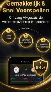 AI-voetbalvoorspellingen screenshot