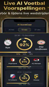 AI-voetbalvoorspellingen screenshot