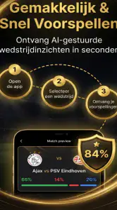 AI-voetbalvoorspellingen screenshot